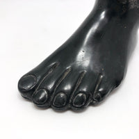 Curious Foot Shaped Old Metal Pin Cushion