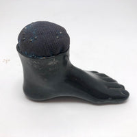Curious Foot Shaped Old Metal Pin Cushion