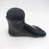 Curious Foot Shaped Old Metal Pin Cushion
