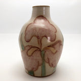 Studio Pottery Budvase With Pink Iris