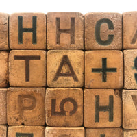 Rare, Unusual Early Rubber Alphabet Blocks