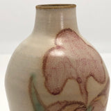 Studio Pottery Budvase With Pink Iris