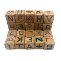Rare, Unusual Early Rubber Alphabet Blocks