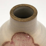 Studio Pottery Budvase With Pink Iris
