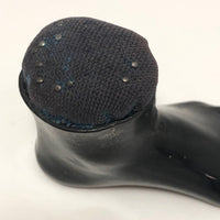 Curious Foot Shaped Old Metal Pin Cushion