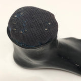 Curious Foot Shaped Old Metal Pin Cushion