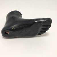 Curious Foot Shaped Old Metal Pin Cushion