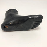 Curious Foot Shaped Old Metal Pin Cushion