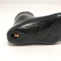 Curious Foot Shaped Old Metal Pin Cushion