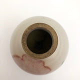 Studio Pottery Budvase With Pink Iris