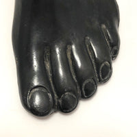Curious Foot Shaped Old Metal Pin Cushion