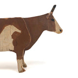 Old Painted Wooden Horse and Cow!