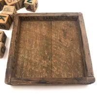 Rare, Unusual Early Rubber Alphabet Blocks