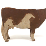 Old Painted Wooden Horse and Cow!