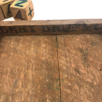 Rare, Unusual Early Rubber Alphabet Blocks
