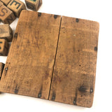 Rare, Unusual Early Rubber Alphabet Blocks