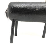 Wonderful Old Black Painted Folk Art Horse with Moveable Head