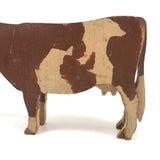 Old Painted Wooden Horse and Cow!