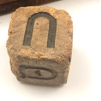 Rare, Unusual Early Rubber Alphabet Blocks