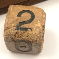 Rare, Unusual Early Rubber Alphabet Blocks
