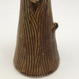 Ceramic Vase With Trompe l'Oeil Bark Pattern