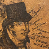 Rare Early (c. 1800) French Papier Mache Snuff Box, The Burdens of the Husband!