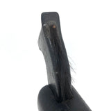 Wonderful Old Black Painted Folk Art Horse with Moveable Head