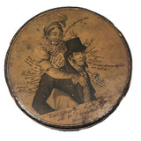 Rare Early (c. 1800) French Papier Mache Snuff Box, The Burdens of the Husband!