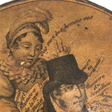 Rare Early (c. 1800) French Papier Mache Snuff Box, The Burdens of the Husband!