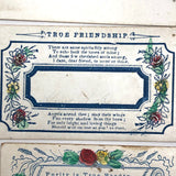 Early Victorian Etched and (Many) Hand-colored Calling Cards - Set of 19