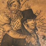 Rare Early (c. 1800) French Papier Mache Snuff Box, The Burdens of the Husband!