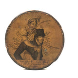 Rare Early (c. 1800) French Papier Mache Snuff Box, The Burdens of the Husband!