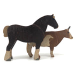 Old Painted Wooden Horse and Cow!