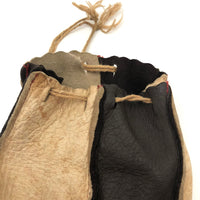 Nice Old Leather Marbles Bag