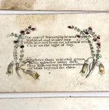 Early Victorian Etched and (Many) Hand-colored Calling Cards - Set of 19
