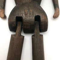 Wonderful Old Carved, Articulated Wooden Dancing Doll