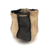 Nice Old Leather Marbles Bag