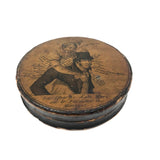 Rare Early (c. 1800) French Papier Mache Snuff Box, The Burdens of the Husband!