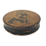 Rare Early (c. 1800) French Papier Mache Snuff Box, The Burdens of the Husband!
