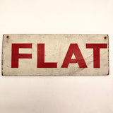 Hand-painted Vintage FLAT Sign