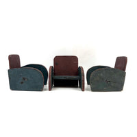 Fabulous Late 40s-early 50s Handmade Miniature Modernist Chairs