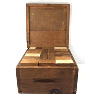 Wonderful, Huge Handmade Wooden Blocks Set in Custom Made Crate