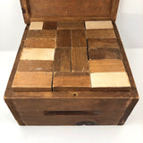 Wonderful, Huge Handmade Wooden Blocks Set in Custom Made Crate