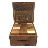 Wonderful, Huge Handmade Wooden Blocks Set in Custom Made Crate