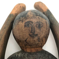 Wonderful Old Carved, Articulated Wooden Dancing Doll