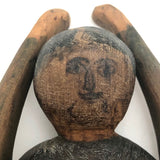 Wonderful Old Carved, Articulated Wooden Dancing Doll