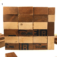Wonderful, Huge Handmade Wooden Blocks Set in Custom Made Crate