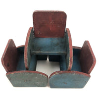Fabulous Late 40s-early 50s Handmade Miniature Modernist Chairs