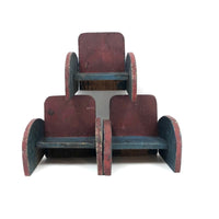 Fabulous Late 40s-early 50s Handmade Miniature Modernist Chairs