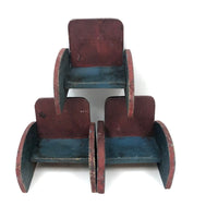 Fabulous Late 40s-early 50s Handmade Miniature Modernist Chairs